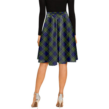 Colquhoun Modern Tartan Melete Pleated Midi Skirt