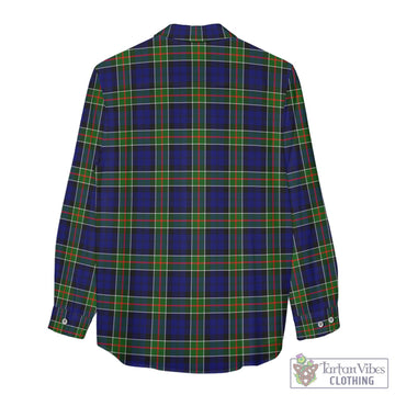 Colquhoun Tartan Women's Casual Shirt with Family Crest