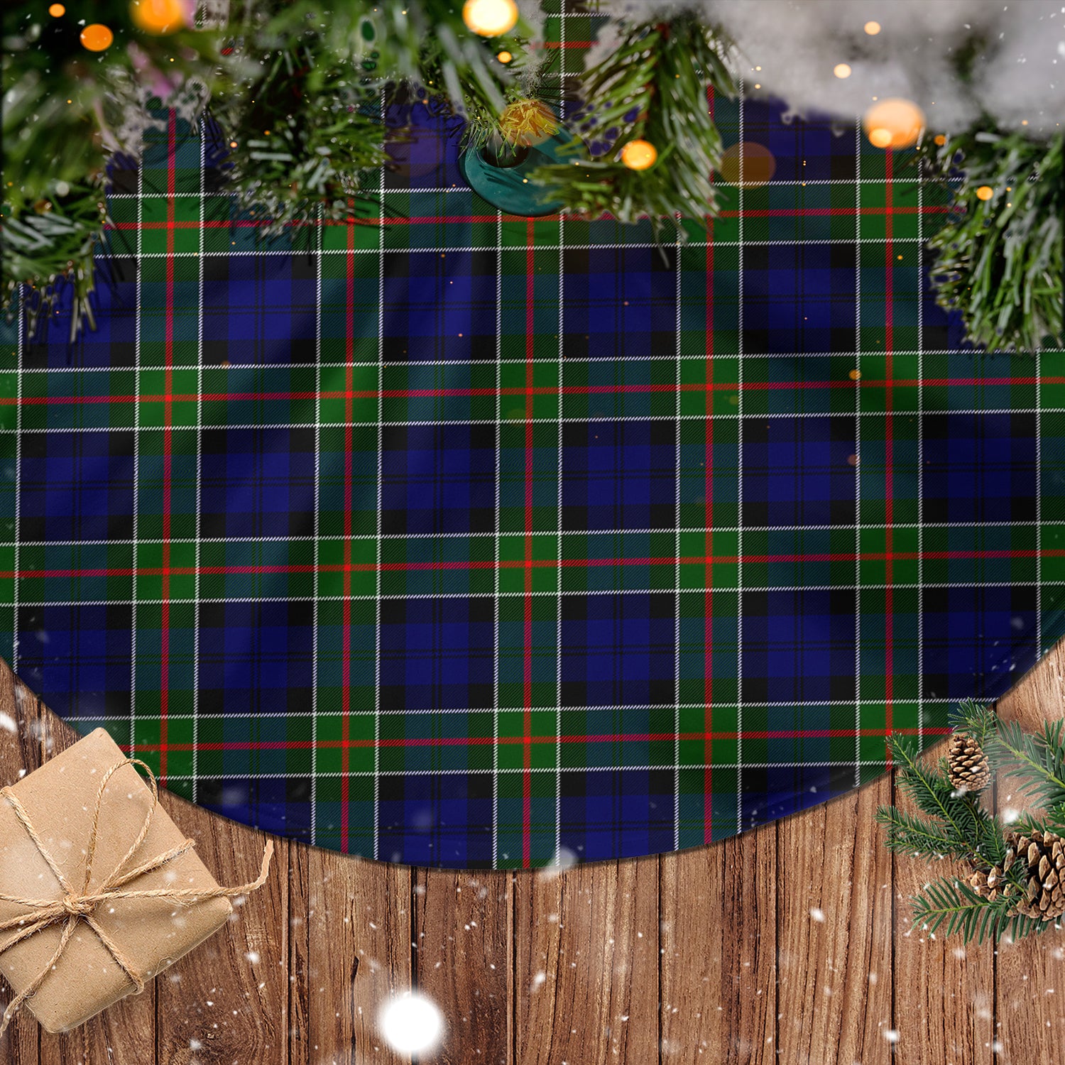 Colquhoun Modern Tartan Christmas Tree Skirt - Tartanvibesclothing