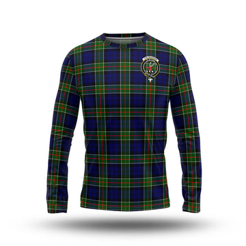 Colquhoun Tartan Long Sleeve T-Shirt with Family Crest