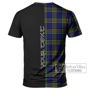 Colquhoun Tartan T-Shirt with Family Crest and Half Of Me Style