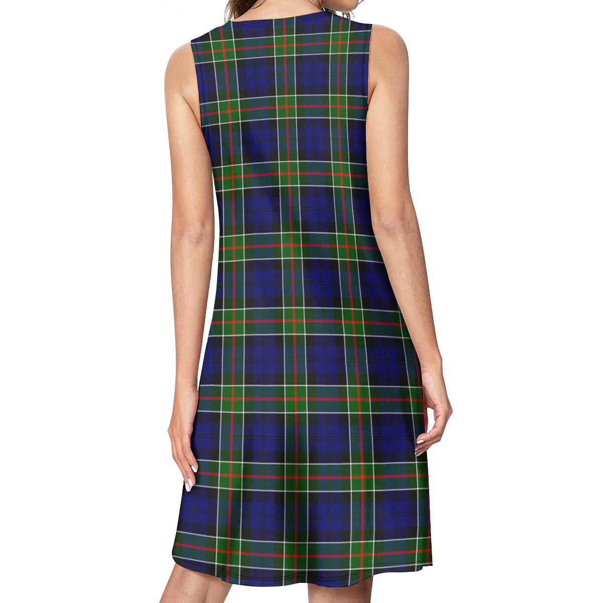 Colquhoun Modern Tartan Womens Casual Dresses - Tartanvibesclothing