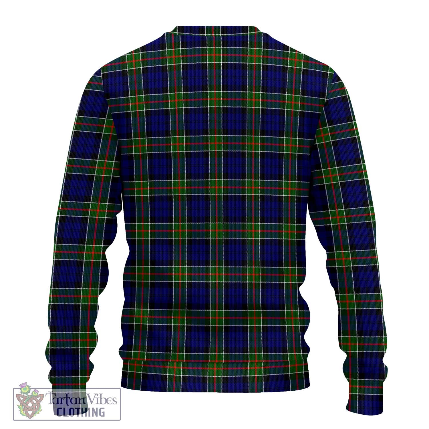 Tartan Vibes Clothing Colquhoun Modern Tartan Knitted Sweater with Family Crest DNA In Me Style