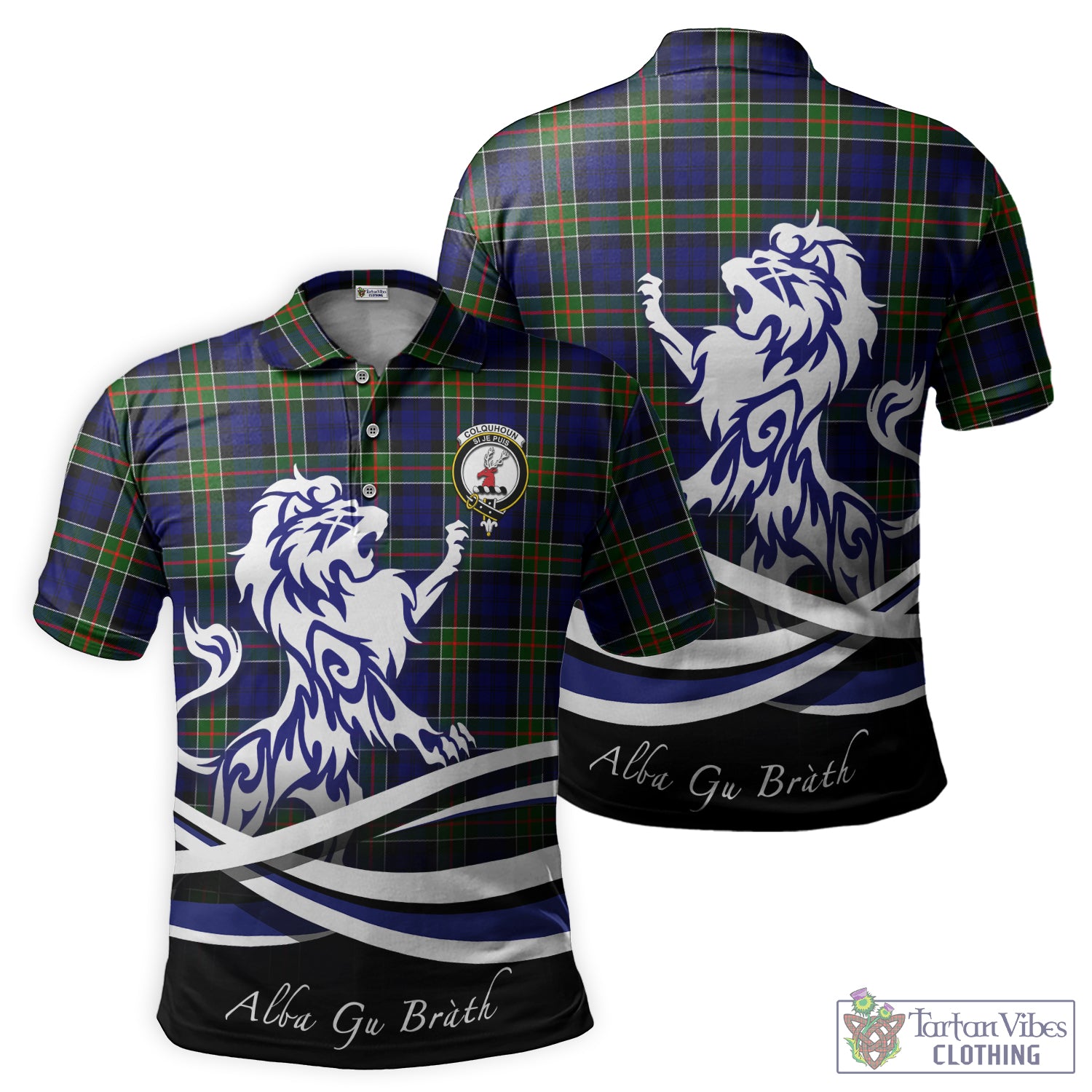 colquhoun-modern-tartan-polo-shirt-with-alba-gu-brath-regal-lion-emblem