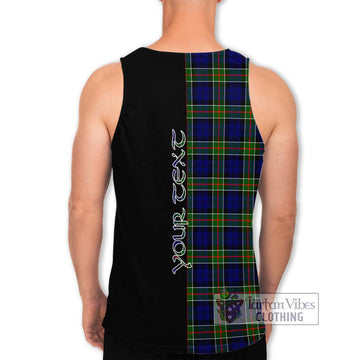 Colquhoun Tartan Men's Tank Top with Family Crest and Half Of Me Style