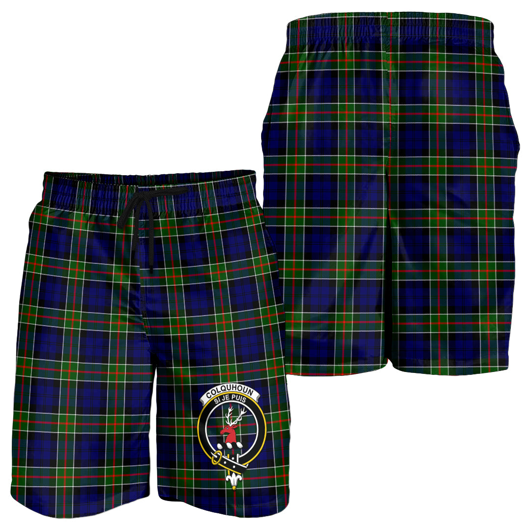 colquhoun-modern-tartan-mens-shorts-with-family-crest