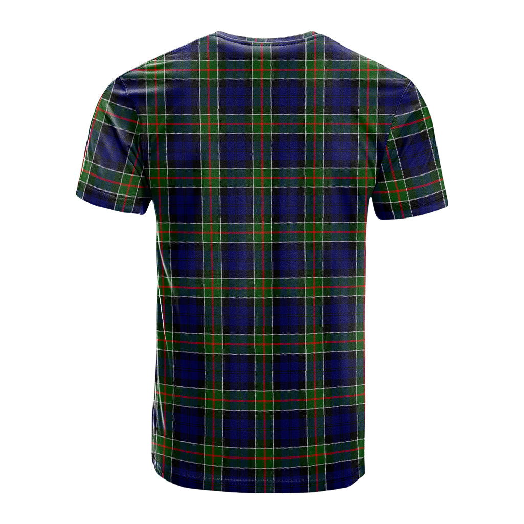 Colquhoun Tartan T-Shirt with Family Crest - Tartan Vibes Clothing