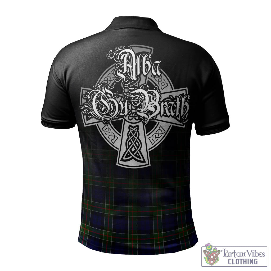 Tartan Vibes Clothing Colquhoun Modern Tartan Polo Shirt Featuring Alba Gu Brath Family Crest Celtic Inspired