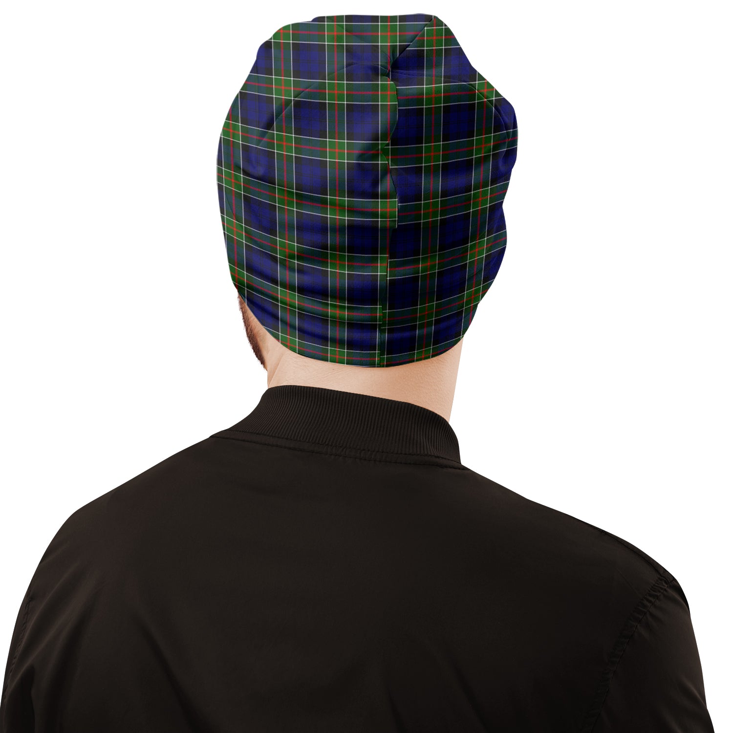 Colquhoun Tartan Beanies Hat with Family Crest - Tartan Vibes Clothing