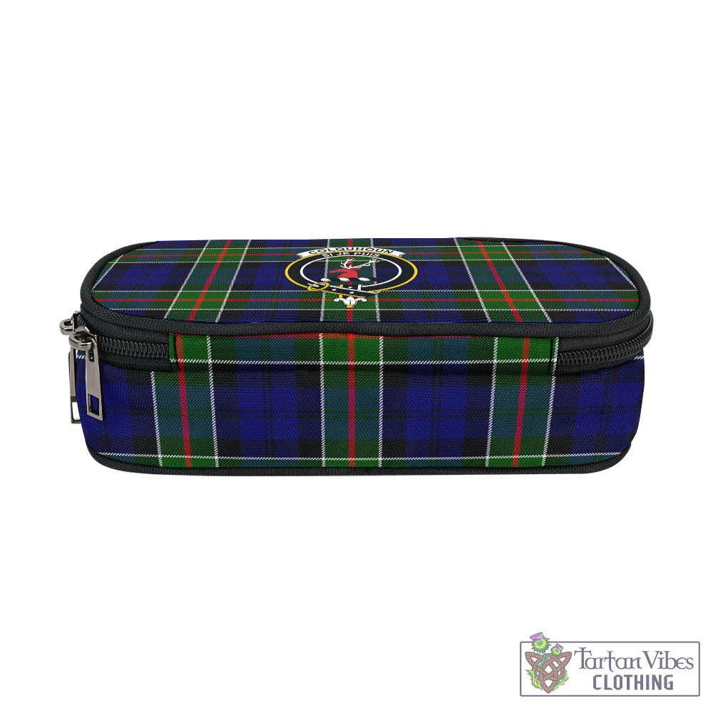 Tartan Vibes Clothing Colquhoun Modern Tartan Pen and Pencil Case with Family Crest