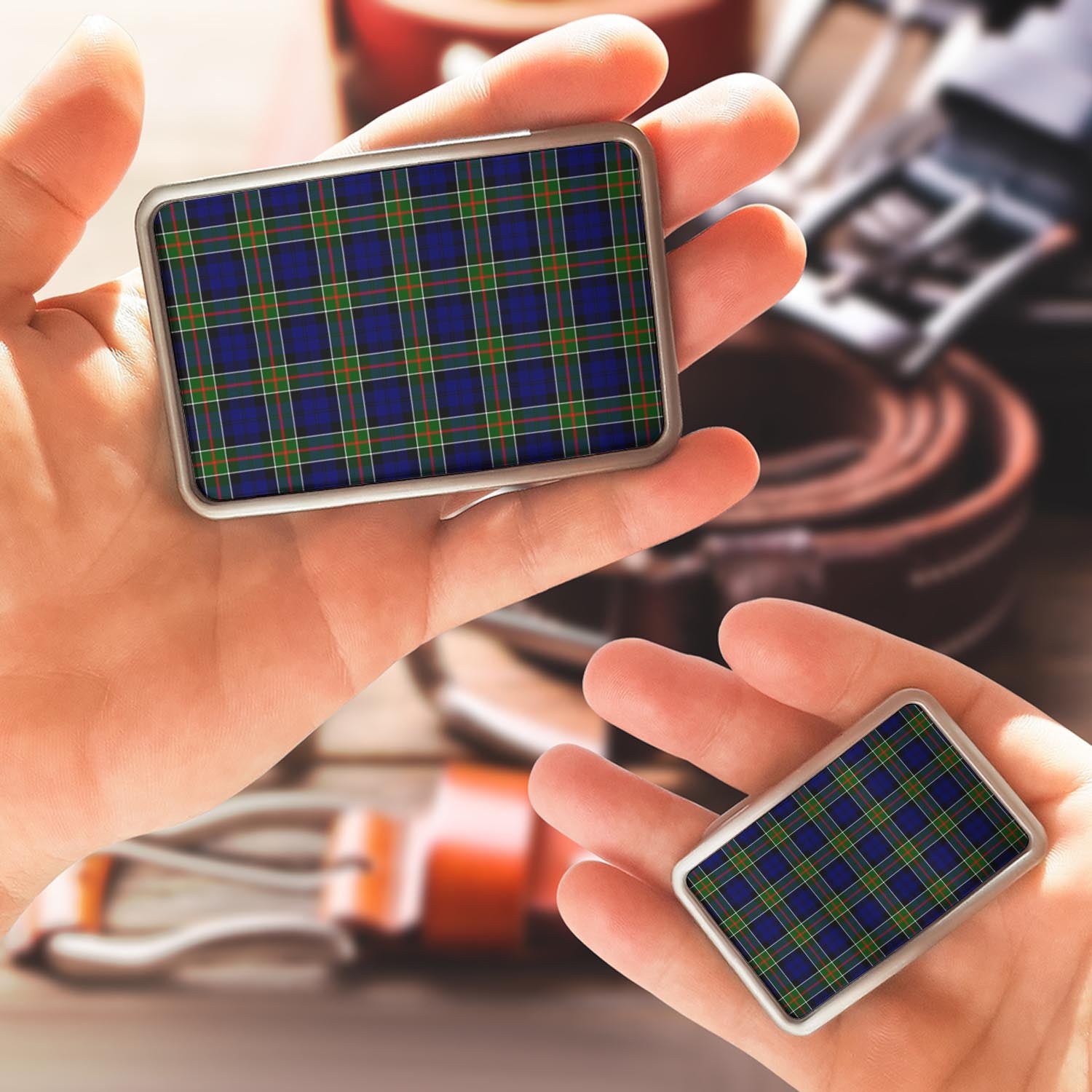 Colquhoun Tartan Belt Buckles - Tartan Vibes Clothing