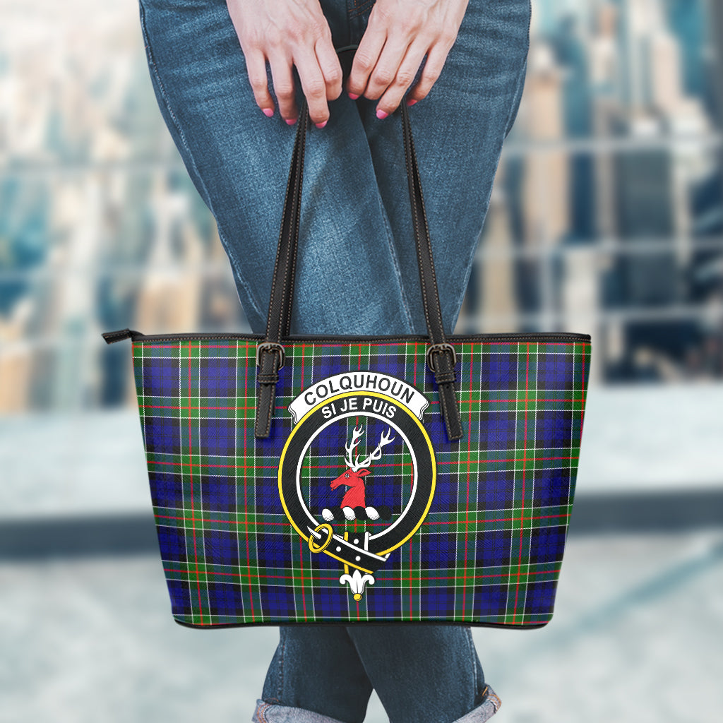 colquhoun-modern-tartan-leather-tote-bag-with-family-crest