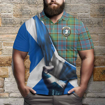 Colville Tartan Polo Shirt with Family Crest Scotland Patriotic Style