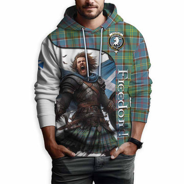 Colville Crest Tartan Hoodie Inspired by the Freedom of Scottish Warrior