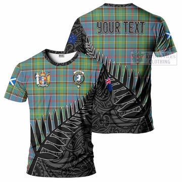 Colville Crest Tartan T-Shirt with New Zealand Silver Fern Half Style