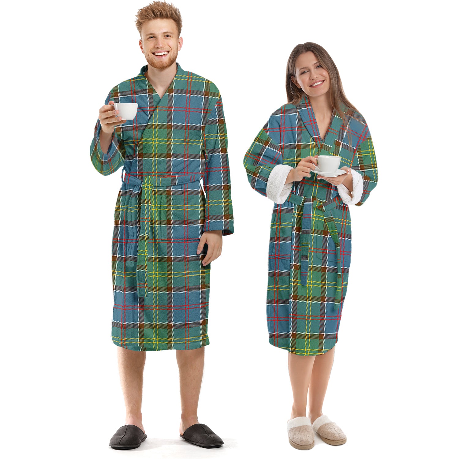 Colville Tartan Bathrobe Unisex S - Tartan Vibes Clothing