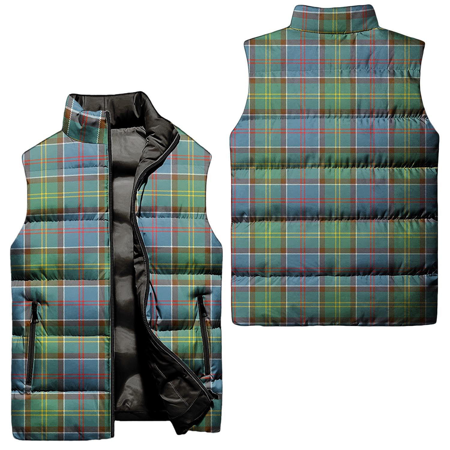 Colville Tartan Sleeveless Puffer Jacket Unisex - Tartanvibesclothing