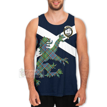 Colville Tartan Lion Rampant Men's Tank Top  Proudly Display Your Heritage with Alba Gu Brath and Clan Name