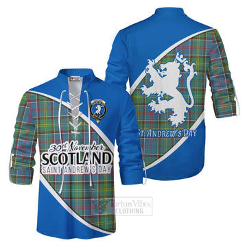 Colville Family Crest Tartan Ghillie Kilt Shirt Celebrate Saint Andrew's Day in Style