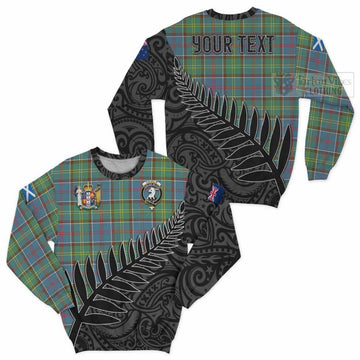 Colville Crest Tartan Sweatshirt with New Zealand Silver Fern Half Style