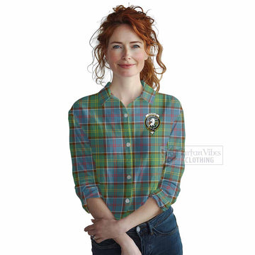 Colville Tartan Women's Casual Shirt with Family Crest DNA In Me Style