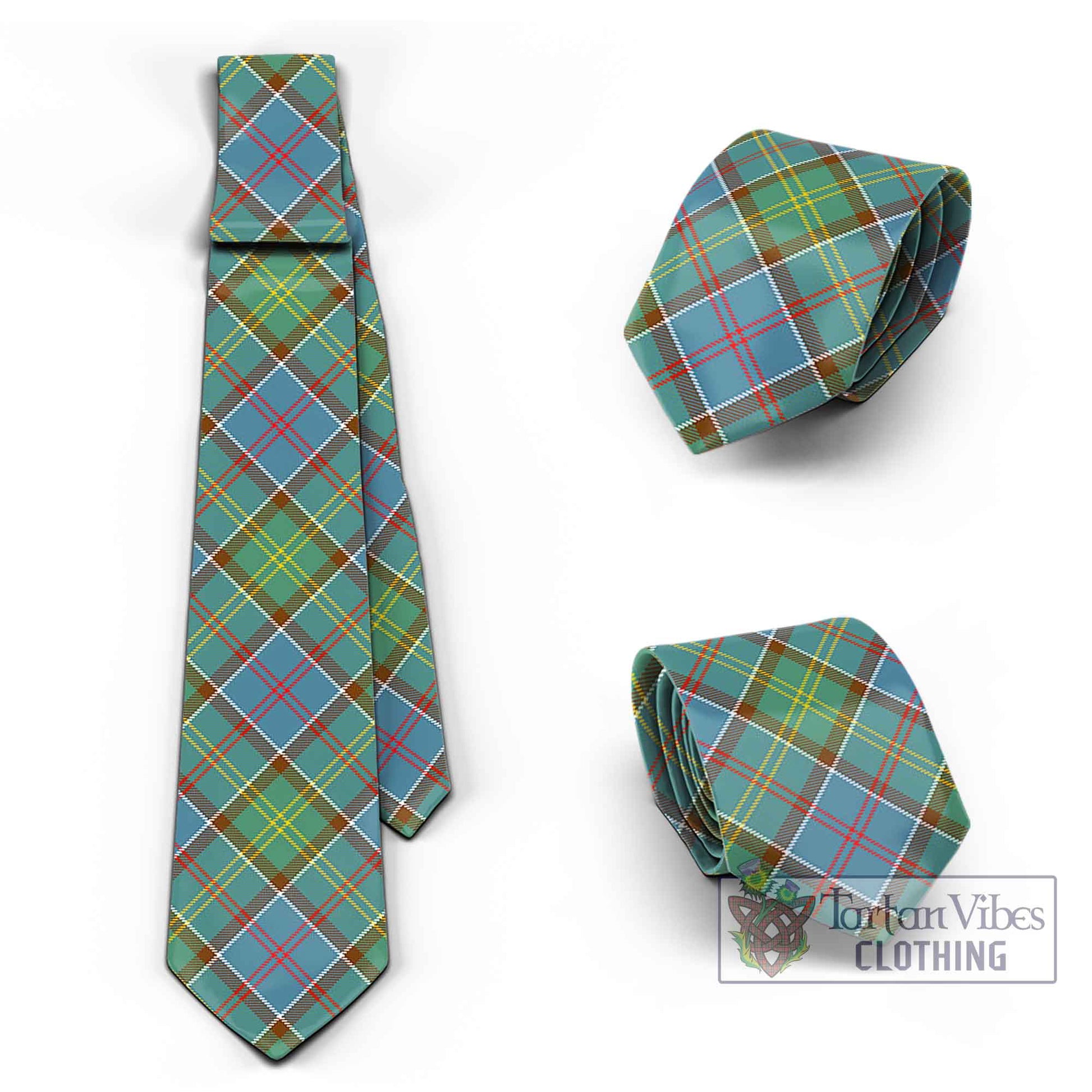 Tartan Vibes Clothing Colville Tartan Classic Necktie Cross Style