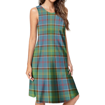 Colville Tartan Womens Casual Dresses