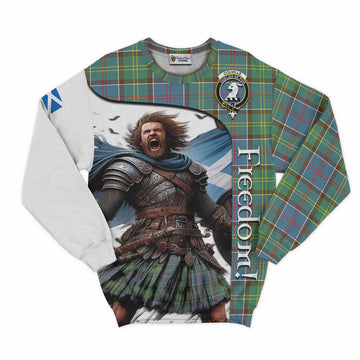 Colville Crest Tartan Sweatshirt Inspired by the Freedom of Scottish Warrior