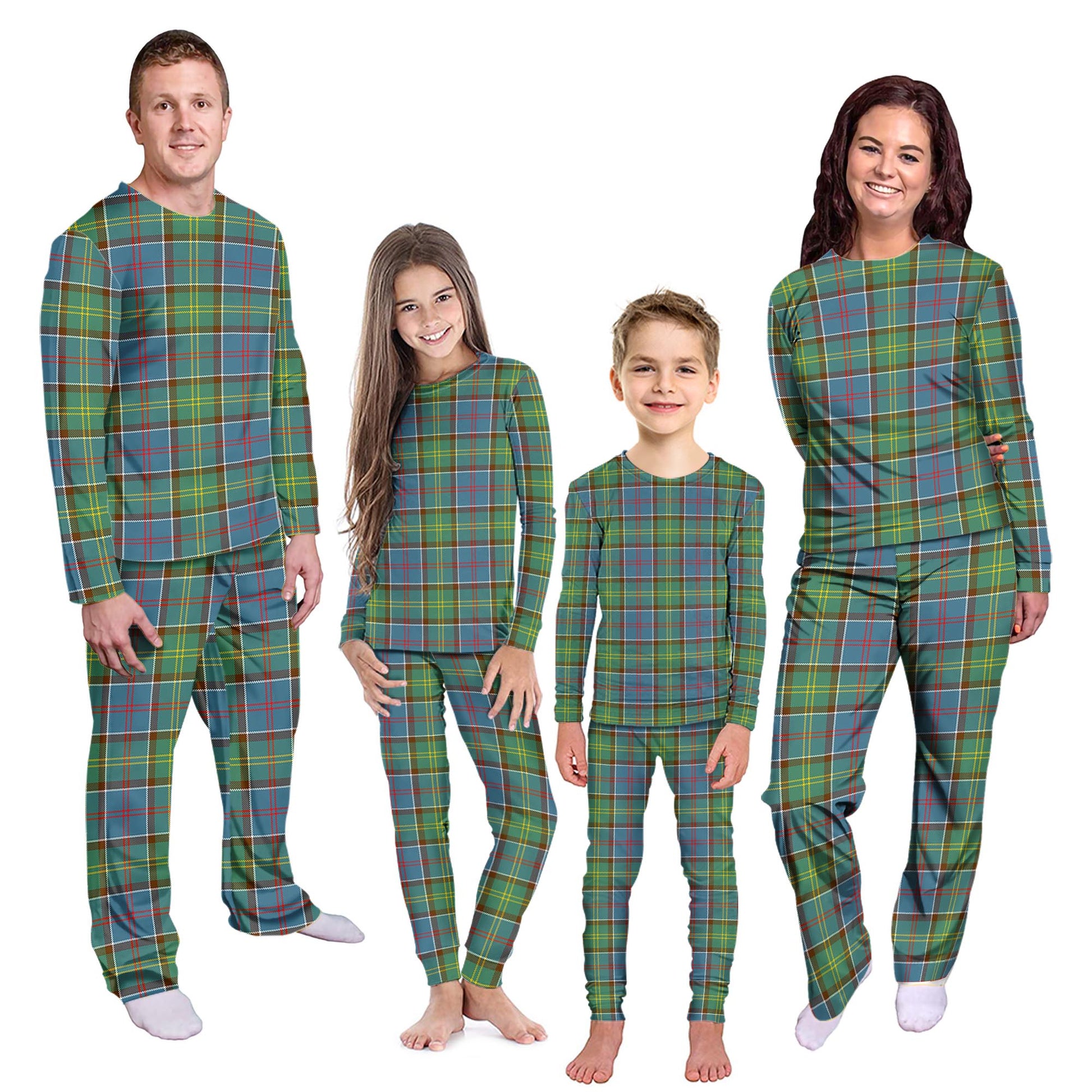 Colville Tartan Pajamas Family Set Kid - Tartan Vibes Clothing