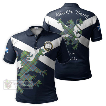 Colville Tartan Lion Rampant Polo Shirt Proudly Display Your Heritage with Alba Gu Brath and Clan Name