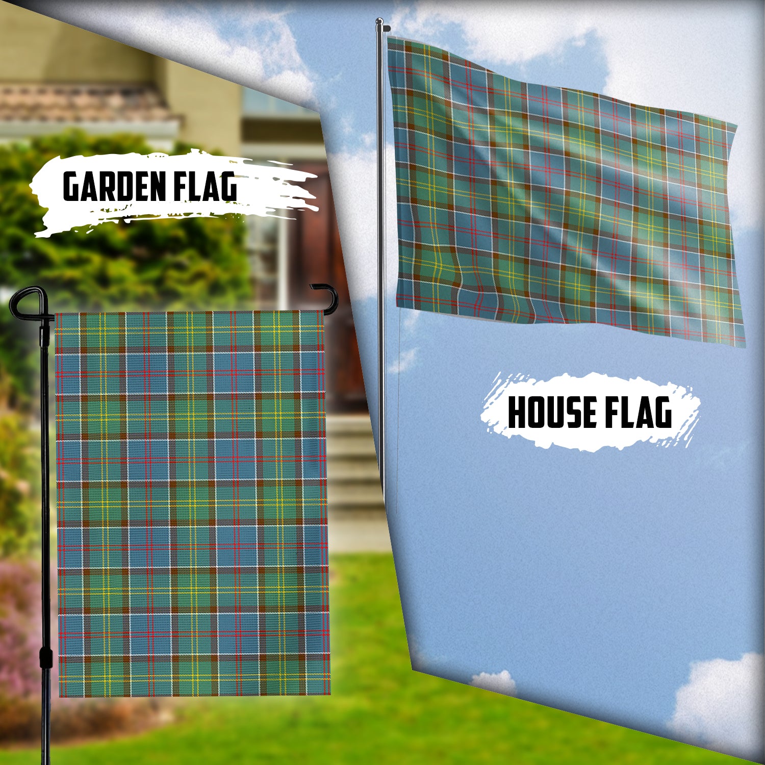 Colville Tartan Flag Garden Flag (Vertical) - Tartan Vibes Clothing