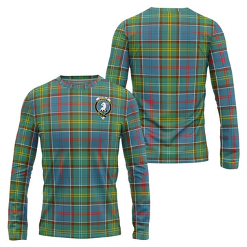 Colville Tartan Long Sleeve T-Shirt with Family Crest