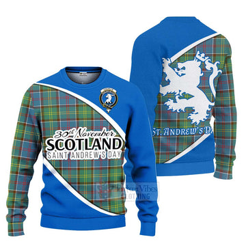 Colville Family Crest Tartan Ugly Sweater Celebrate Saint Andrew's Day in Style