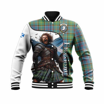 Colville Crest Tartan Baseball Jacket Inspired by the Freedom of Scottish Warrior