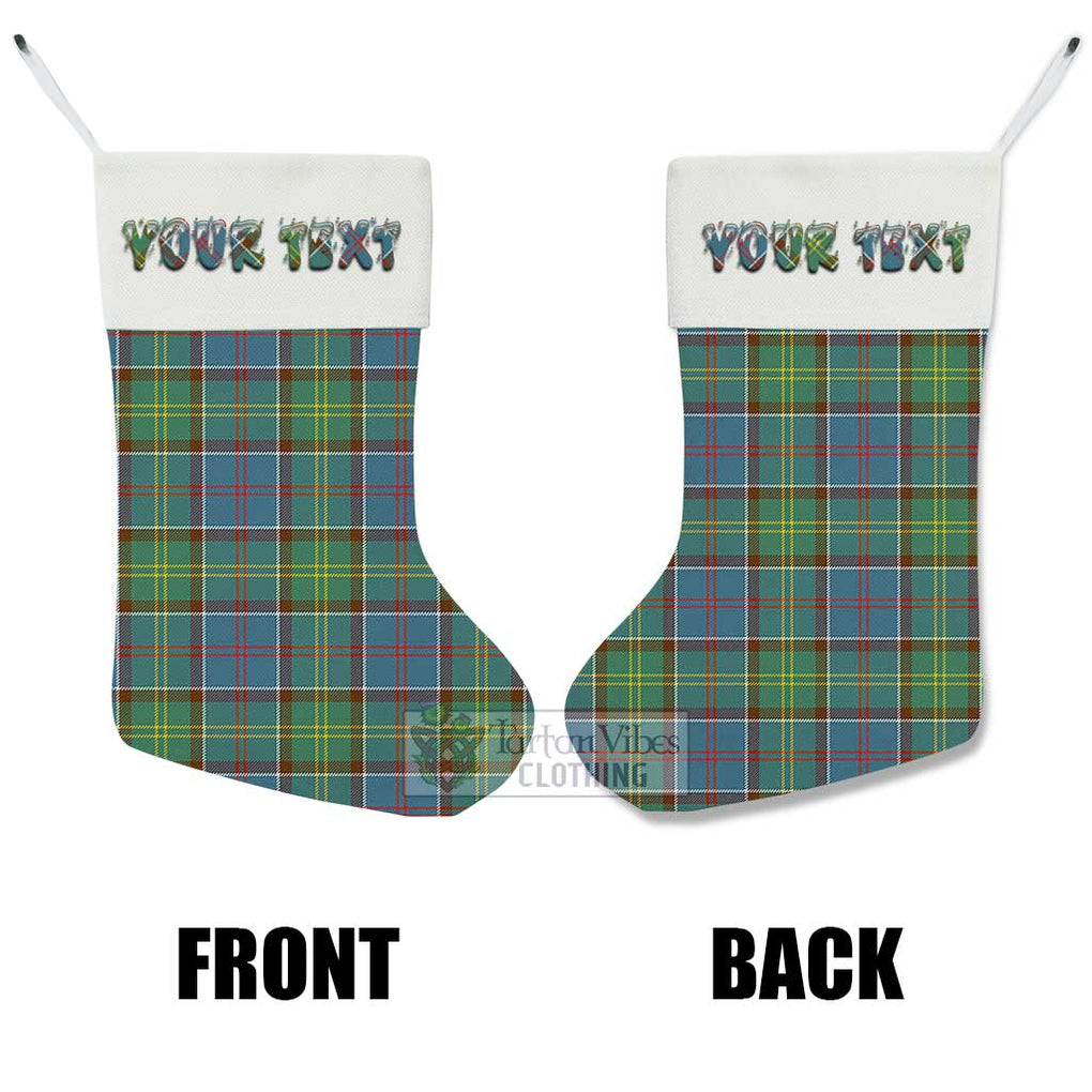 Tartan Vibes Clothing Colville Tartan Christmas Stocking with Personalized Text