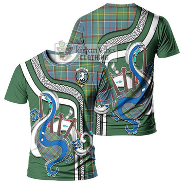 Colville Tartan T-Shirt with Epic Bagpipe Style