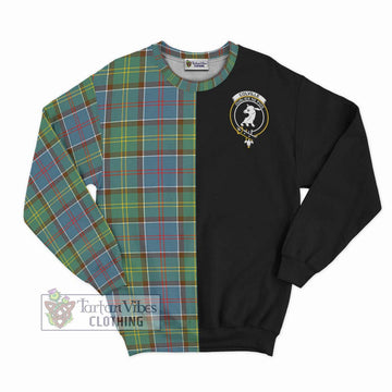 Colville Tartan Sweatshirt with Family Crest and Half Of Me Style