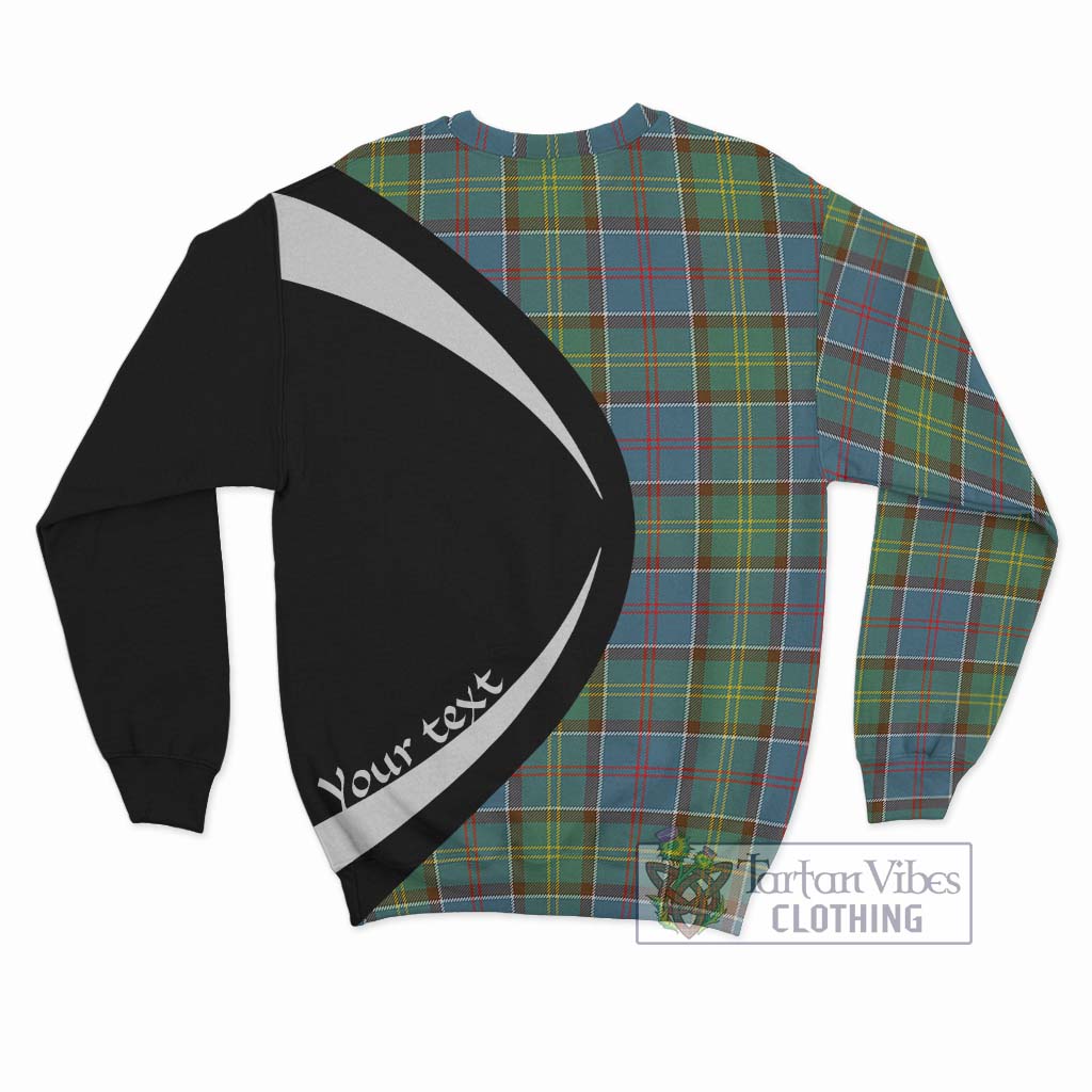 Colville Tartan Sweatshirt with Family Crest Circle Style - Tartan Vibes Clothing