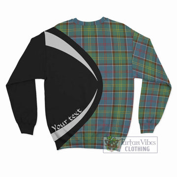 Colville Tartan Sweatshirt with Family Crest Circle Style