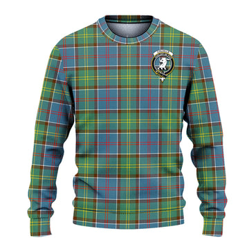 Colville Tartan Ugly Sweater with Family Crest