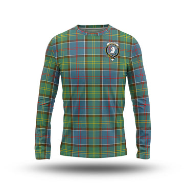 Colville Tartan Long Sleeve T-Shirt with Family Crest