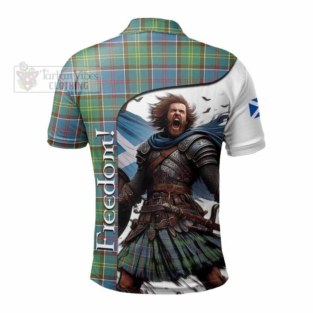 Tartan Vibes Clothing Colville Crest Tartan Polo Shirt Inspired by the Freedom of Scottish Warrior