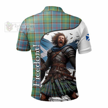 Colville Crest Tartan Polo Shirt Inspired by the Freedom of Scottish Warrior