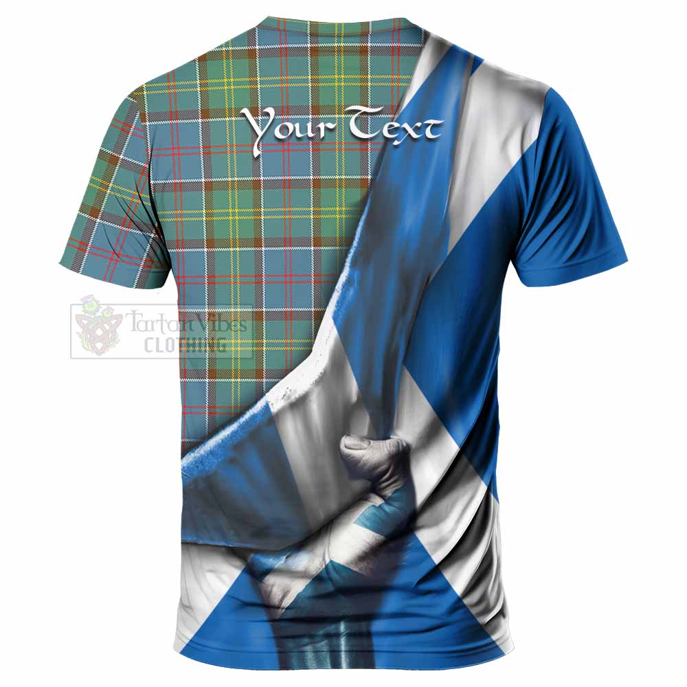 Tartan Vibes Clothing Colville Tartan T-Shirt with Family Crest Scotland Patriotic Style