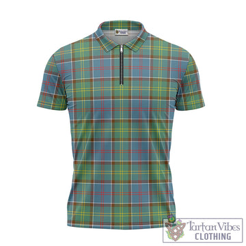 Colville Tartan Zipper Polo Shirt