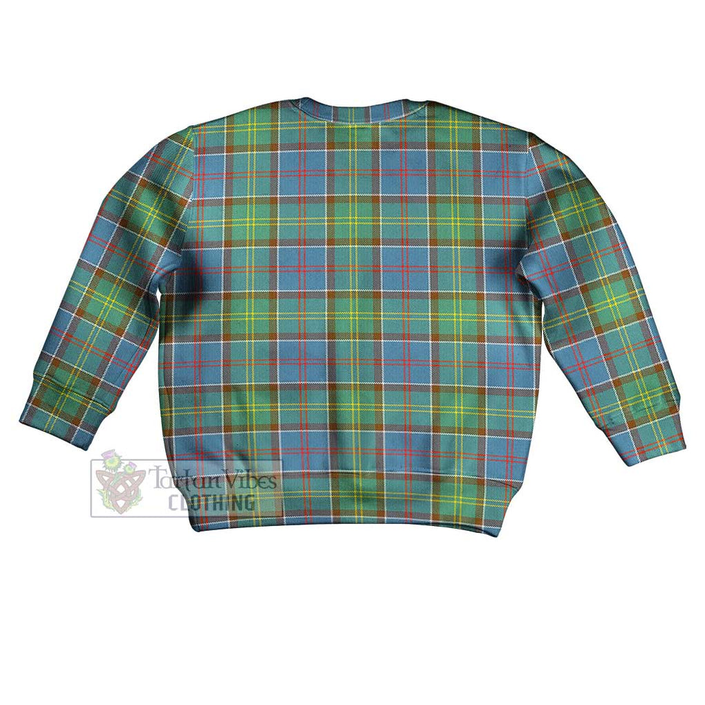 Tartan Vibes Clothing Colville Tartan Kid Ugly Sweater with Family Crest