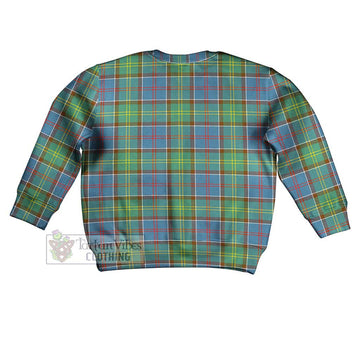 Colville Tartan Kid Ugly Sweater with Family Crest