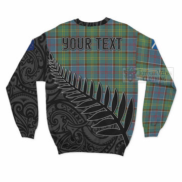 Colville Crest Tartan Sweatshirt with New Zealand Silver Fern Half Style