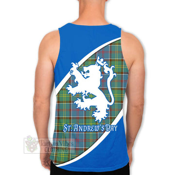 Colville Family Crest Tartan Men's Tank Top Celebrate Saint Andrew's Day in Style