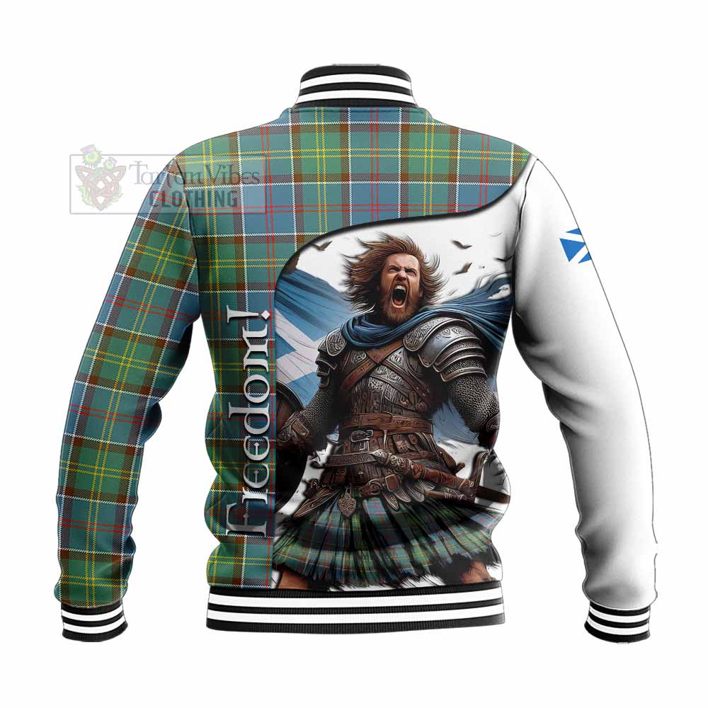 Tartan Vibes Clothing Colville Crest Tartan Baseball Jacket Inspired by the Freedom of Scottish Warrior